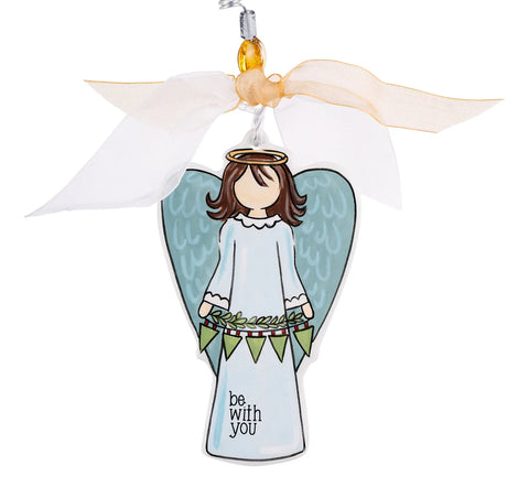 GLORY HAUS Peace Be with You Angel Flat Ornament