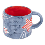 GLORY HAUS Stars 4th of July Mug