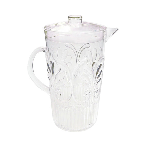 Fleur Clear Lidded Pitcher 84oz.