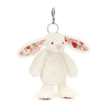 JELLYCAT Blossom Cream Bunny 'Berry' Bag Charm