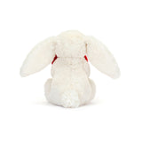 JELLYCAT Bashful Red Love Heart Bunny - Little