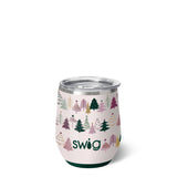 SWIG Stemless Wine Cup - Tinseled Trees