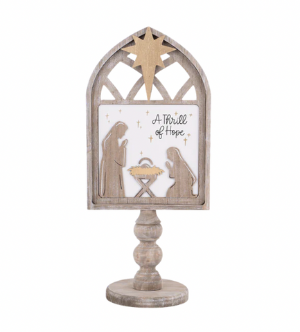 GLORY HAUS Thrill of Hope Wooden Stand