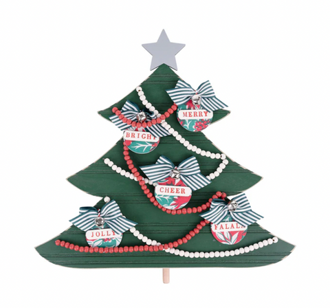 GLORY HAUS Merry & Bright Christmas Tree Topper