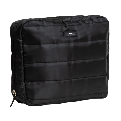 SCOUT All Inclusive Quilted Toiletry Bag Medium - Black Puffer