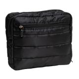 SCOUT All Inclusive Quilted Toiletry Bag Medium - Black Puffer