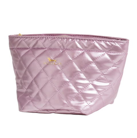 SCOUT Crown Jewels Makeup Bag Medium - Pink Quilted