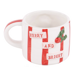 GLORY HAUS Merry & Bright Wreath Mug