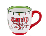 GLORY HAUS Santa Needs Coffee Mug