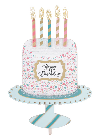 Glory Haus  Fancy Happy Birthday Cake Topper