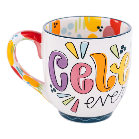 GLORY HAUS Pop of Color Celebrate Mug