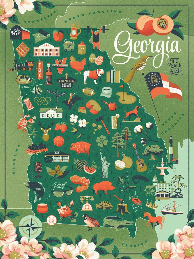 Georgia Puzzle – Raspberry Row