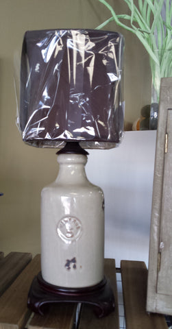 Small Gray Custom Lamp