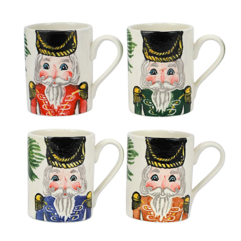 VIETRI Nutcracker Assorted Mugs - Set 4