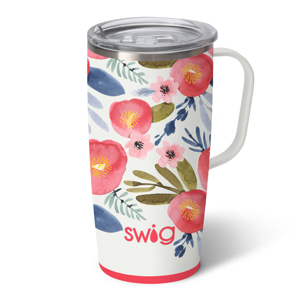 Swig: 18 oz Travel Mug, Poppy Fields