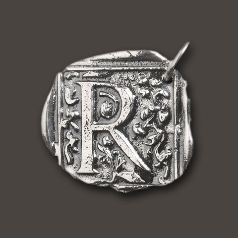 WAXING POETIC Square Insignia Charm "R" by Waxing Poetic